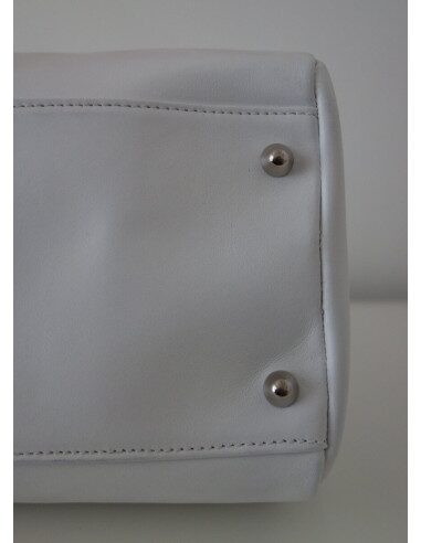 SAC DIOR VEAU LISSE BLANC 