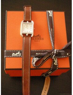 MONTRE HERMES CAPE COD BRACELET MARRON FEMME 2