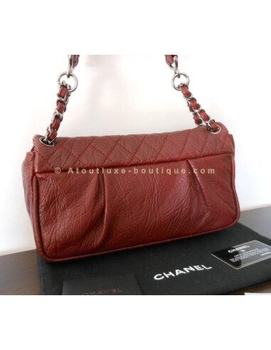 SAC CHANEL MADEMOISELLE BORDEAUX GRAND MODELE