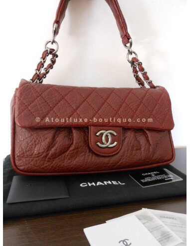 SAC CHANEL MADEMOISELLE BORDEAUX GRAND MODELE