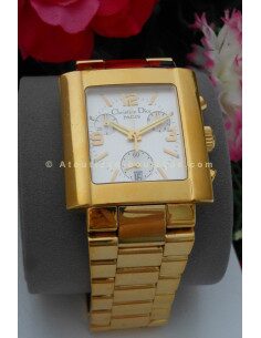 MONTRE DIOR RIVA PLAQUE OR CHRONO