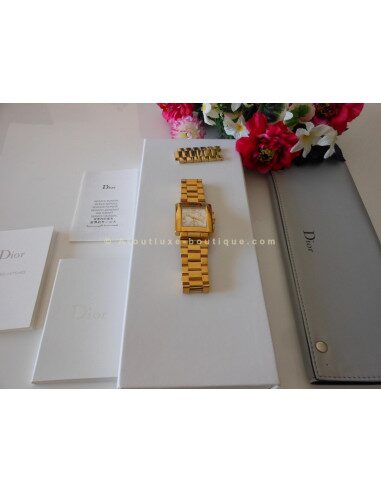 MONTRE DIOR RIVA PLAQUE OR CHRONO