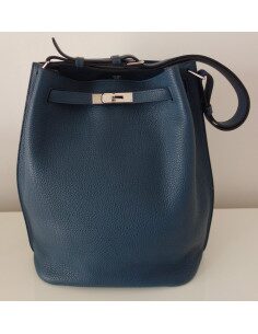 SAC HERMES SO KELLY 26 BLEU DE PRUSSE