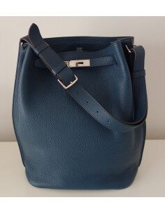 SAC HERMES SO KELLY 26 BLEU DE PRUSSE 2
