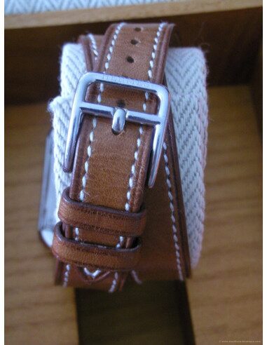 MONTRE HERMES CAPE COD BRACELET MARRON FEMME