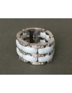 BAGUE CHANEL ULTRA GM DIAMANTS / OR BLANC 