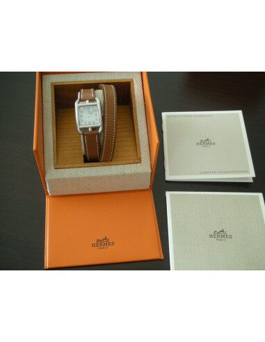 MONTRE HERMES CAPE COD BRACELET MARRON FEMME