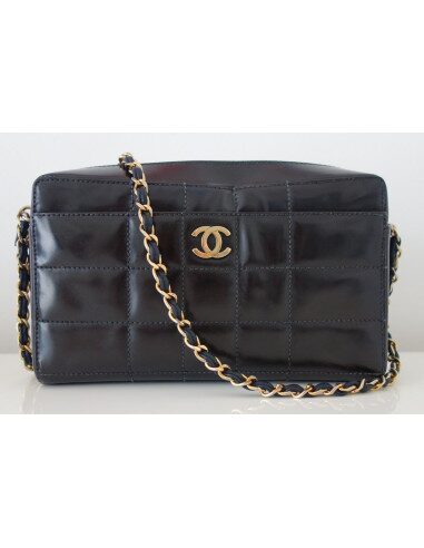 SAC CHANEL VINTAGE CUIR NOIR 