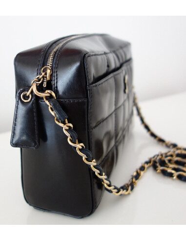 SAC CHANEL VINTAGE CUIR NOIR 
