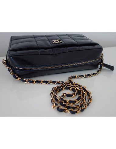 SAC CHANEL VINTAGE CUIR NOIR 