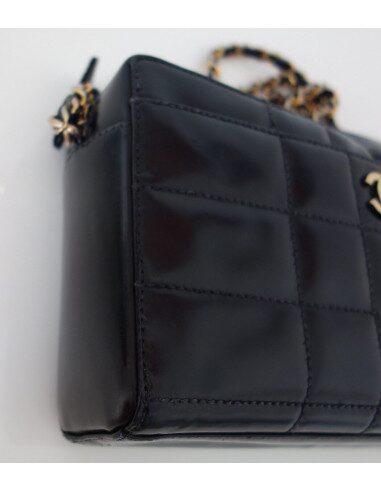 SAC CHANEL VINTAGE CUIR NOIR 