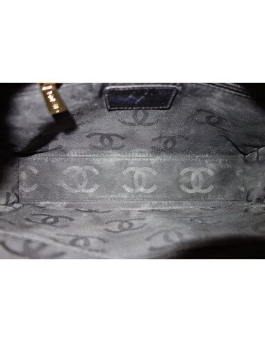 SAC CHANEL VINTAGE CUIR NOIR 