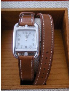 MONTRE HERMES CAPE COD BRACELET MARRON FEMME