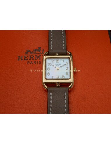 MONTRE HERMES MINI CAPE COD OR JAUNE - ETOUPE
