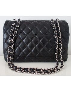 SAC CHANEL CLASSIQUE CUIR NOIR GM 2