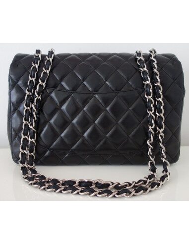 SAC CHANEL CLASSIQUE CUIR NOIR GM
