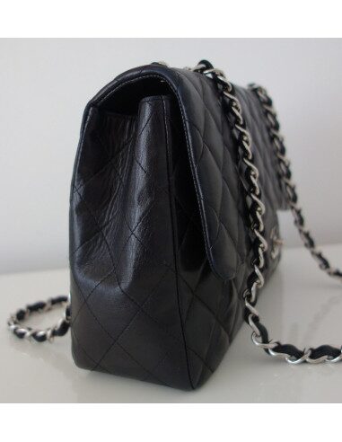 SAC CHANEL CLASSIQUE CUIR NOIR GM