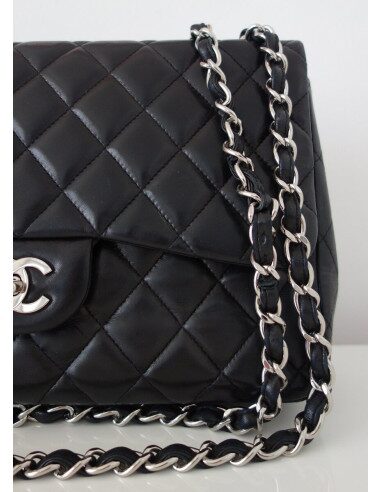 SAC CHANEL CLASSIQUE CUIR NOIR GM