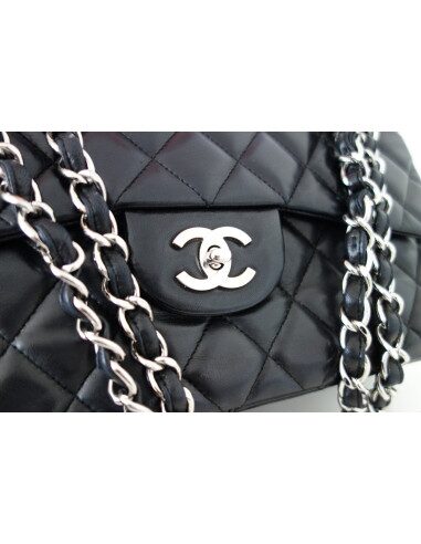 SAC CHANEL CLASSIQUE CUIR NOIR GM