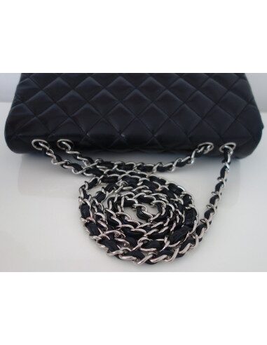 SAC CHANEL CLASSIQUE CUIR NOIR GM