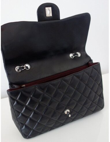 SAC CHANEL CLASSIQUE CUIR NOIR GM