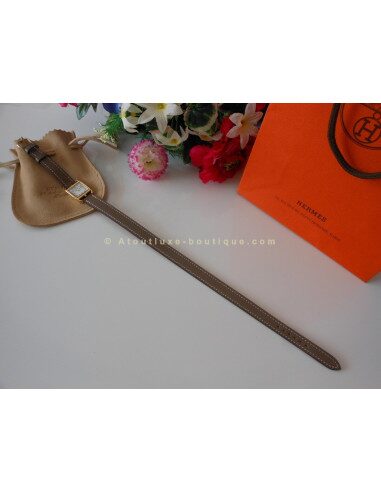 MONTRE HERMES MINI CAPE COD OR JAUNE - ETOUPE
