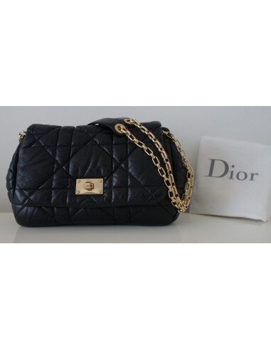 SAC DIOR MILLY-LA-FORET CUIR NOIR 