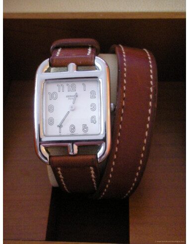 MONTRE HERMES CAPE COD BRACELET MARRON FEMME