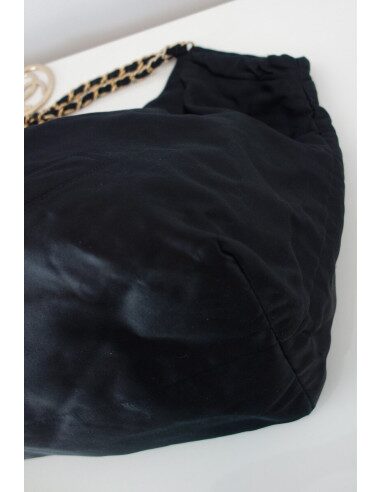 SAC CHANEL CABAS XXL SATIN NOIR 