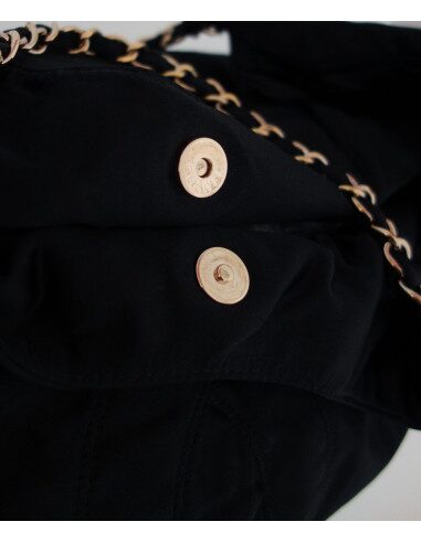 SAC CHANEL CABAS XXL SATIN NOIR 