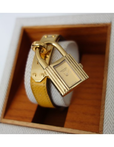 MONTRE HERMES KELLY PLAQUE OR 