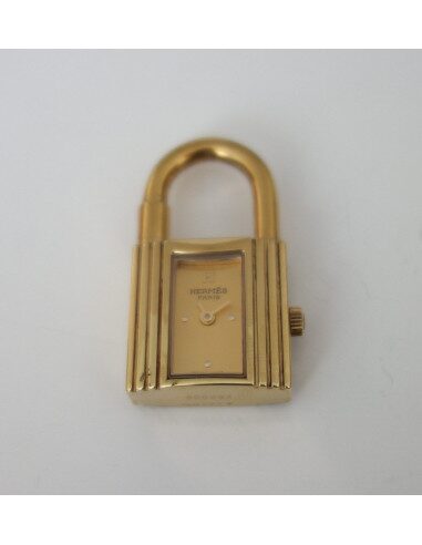 MONTRE HERMES KELLY PLAQUE OR 