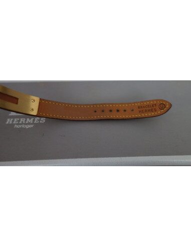 MONTRE HERMES KELLY PLAQUE OR 