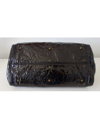 SAC CHLOE PADDINGTON CUIR VERNI NOIR 