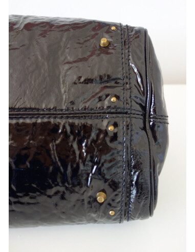 SAC CHLOE PADDINGTON CUIR VERNI NOIR 