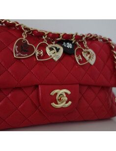 SAC CHANEL CLASSIQUE ST VALENTIN FRAMBOISE 2