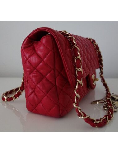 SAC CHANEL CLASSIQUE ST VALENTIN FRAMBOISE