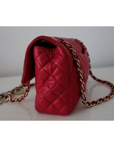 SAC CHANEL CLASSIQUE ST VALENTIN FRAMBOISE