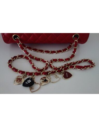 SAC CHANEL CLASSIQUE ST VALENTIN FRAMBOISE