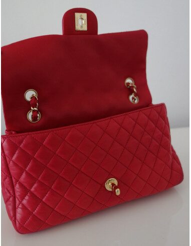 SAC CHANEL CLASSIQUE ST VALENTIN FRAMBOISE