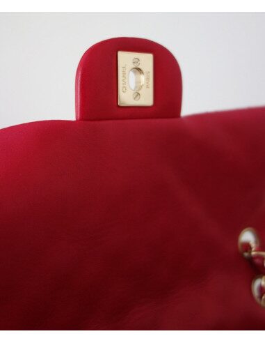 SAC CHANEL CLASSIQUE ST VALENTIN FRAMBOISE