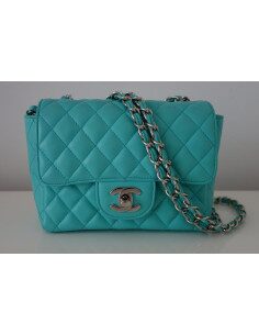 SAC CHANEL CLASSIQUE PM TURQUOISE