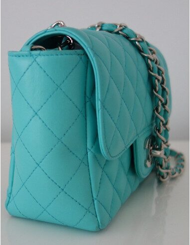 SAC CHANEL CLASSIQUE PM TURQUOISE