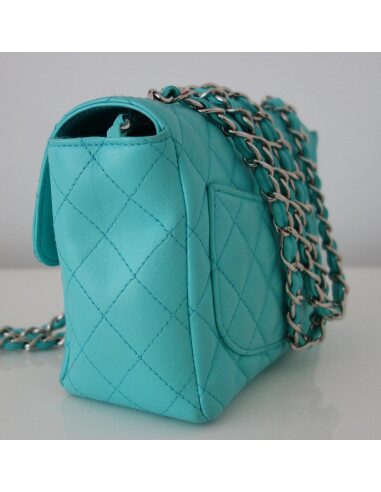 SAC CHANEL CLASSIQUE PM TURQUOISE