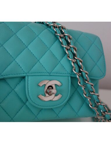 SAC CHANEL CLASSIQUE PM TURQUOISE