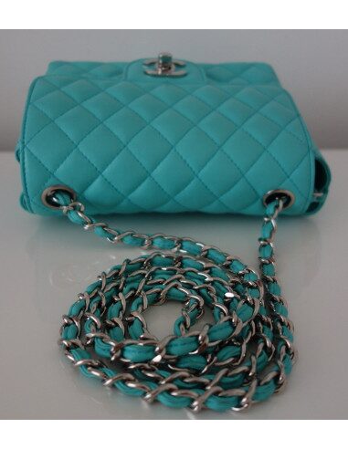 SAC CHANEL CLASSIQUE PM TURQUOISE