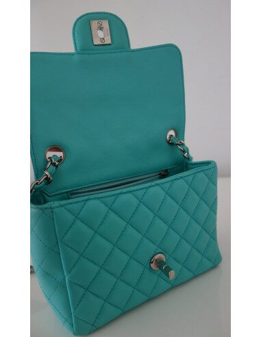 SAC CHANEL CLASSIQUE PM TURQUOISE