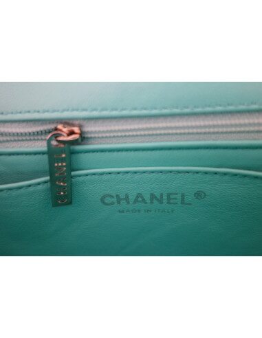 SAC CHANEL CLASSIQUE PM TURQUOISE