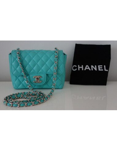 SAC CHANEL CLASSIQUE PM TURQUOISE