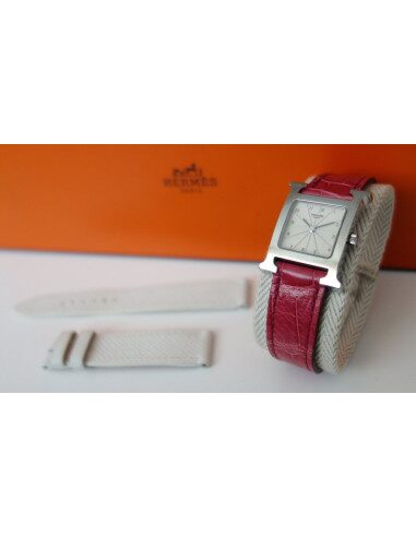 MONTRE HERMES HEURE H - 2 BRACELETS